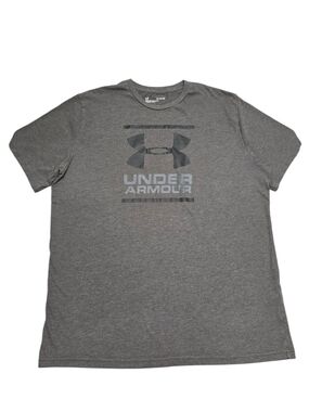 Under Armour Gray/Brown Short Sleeve Logo Tee